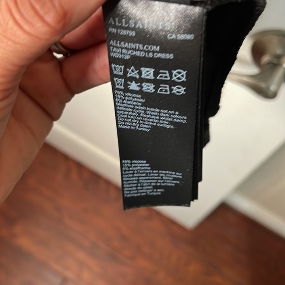 ALL SAINTS Tavi Ruched Drawstring Dress - New with Tag 🏷️ - Picture 13 of 13